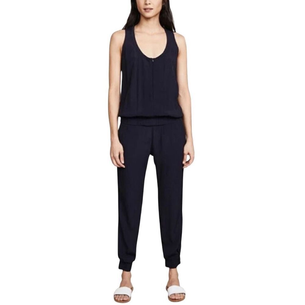 NWOT Monrow Revovle Crepe Sleeveless Boho Travel Jumpsuit Romper One Piece XS